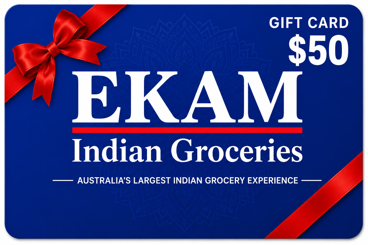 Ekam Indian Groceries Gift Card