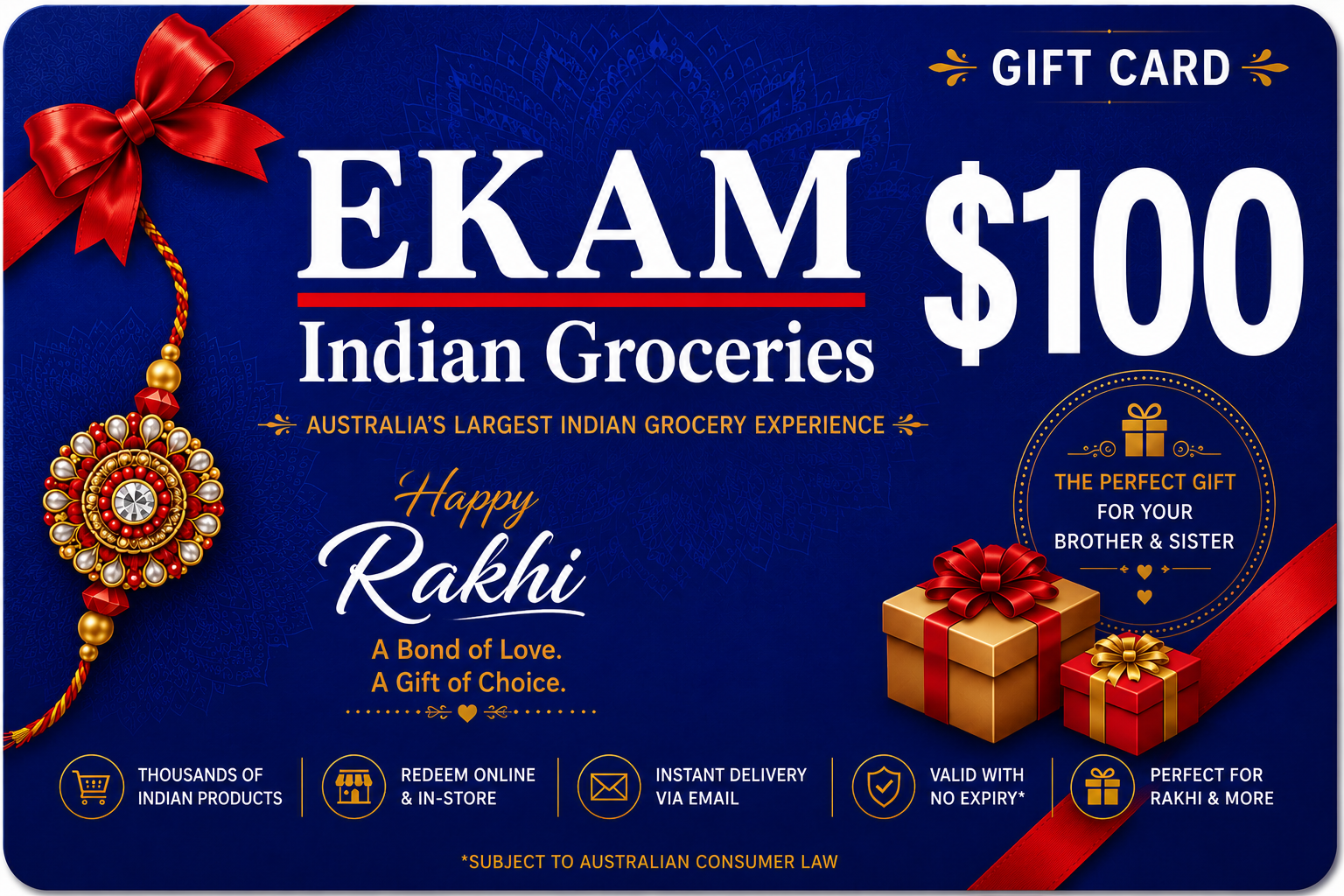 Ekam Rakhi Gift Card