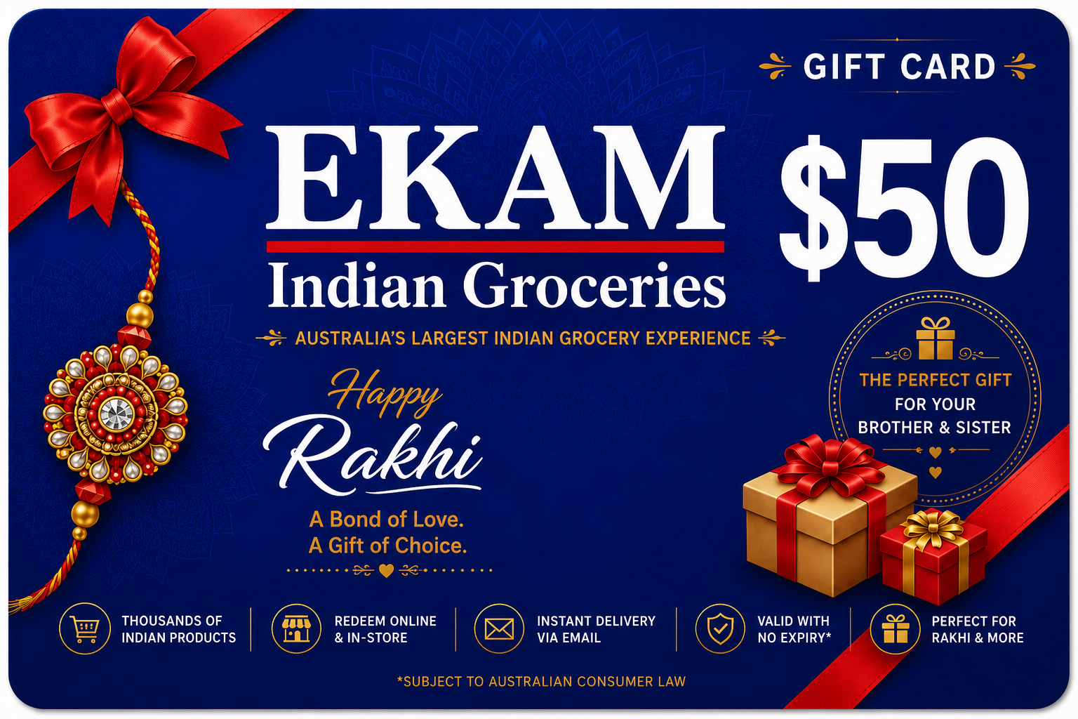 Ekam Rakhi Gift Card